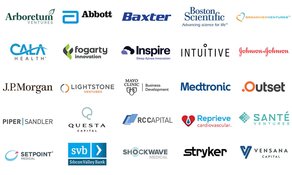 Partial list of the perennial players at Medtech MVP - Logo Collage