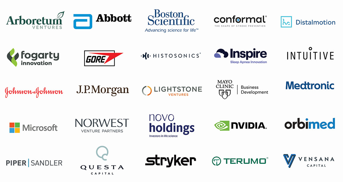 Partial list of the perennial players at Medtech MVP - Logo Collage